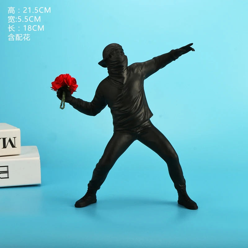 Sculptures Banksy Flower Thrower