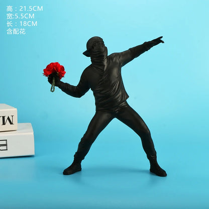 Sculptures Banksy Flower Thrower