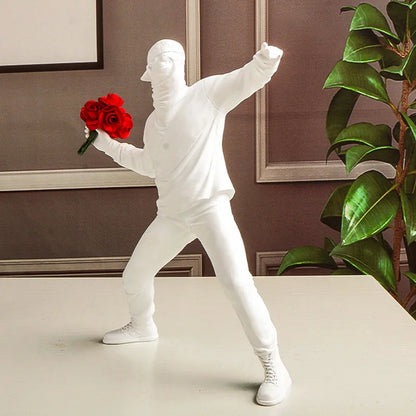 Sculptures Banksy Flower Thrower