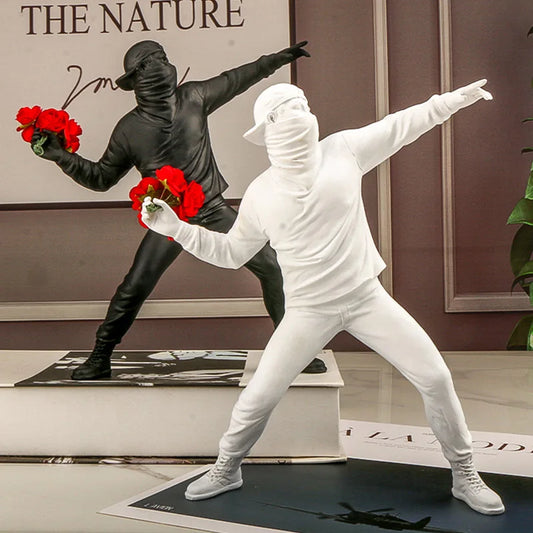 Sculptures Banksy Flower Thrower